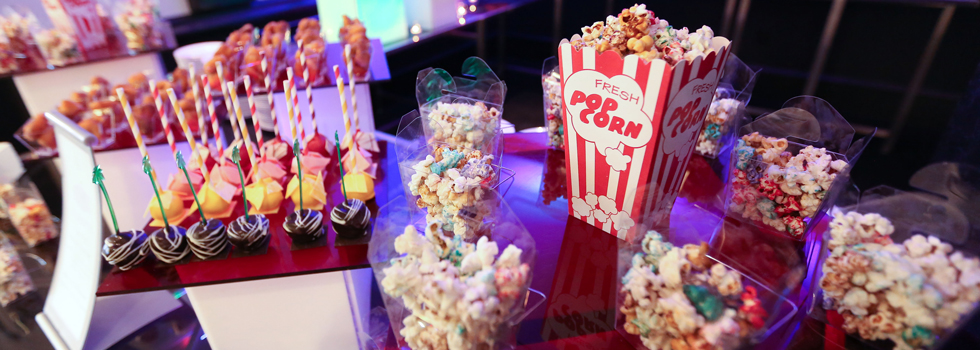 circus-themed food at employee event